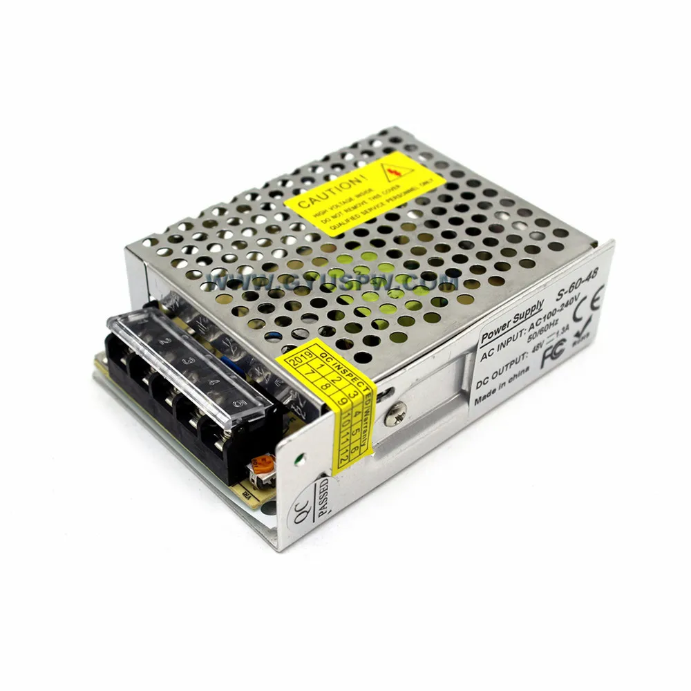Универсальный AC к DC48V Импульсный блок адаптера питания 1.5A 72 W трансформатор