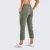 SYROKAN Women's On the Travel Mid Rise Joggers Повседневные Брюки Укороченные с карманами -23 дюйма