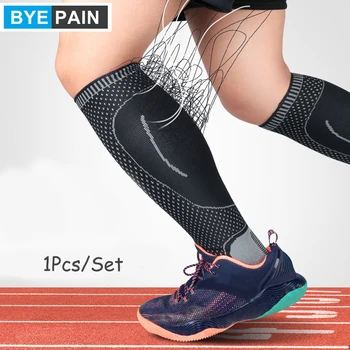 

1Pcs BYEPAIN Sports Compression Leg Sleeve Basketball Football Calf Support Running Antiskid Shin Guard Cycling Leg Warmers