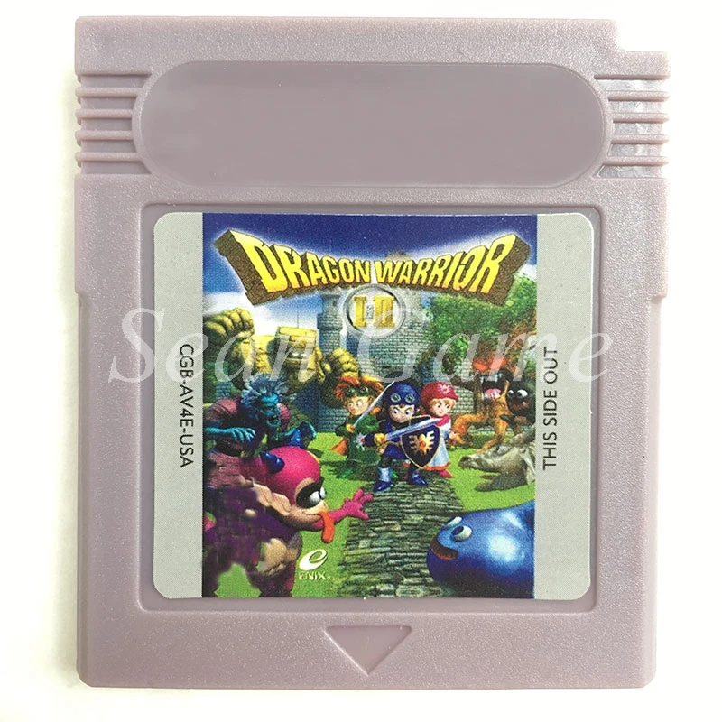 16-битная портативная консоль видео игровая карта-картридж для Dragon Warrior 1-2 ENG/KOR