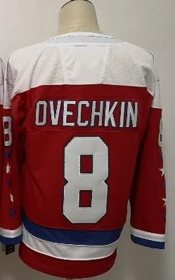 Все сшитые мужские футболки TJ Oshie ALEKSANDER Ovechkin Tom Braden Holtby Nicklas Backstrom Evgeny Kuznetsov - Цвет: Черный