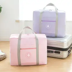 Однотонная круглая складная сумка тележка японская дорожная сумка для хранения одежда отделка посылка