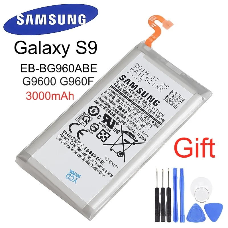 Samsung оригинальный сменный EB BG960ABE для телефона Galaxy S9 G9600 SM G960F G960 3000 мАч|Аккумуляторы мобильных телефонов| |
