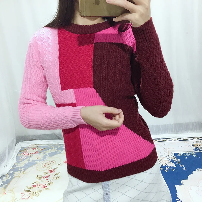 2021 New autumn and winter new round neck Pullover