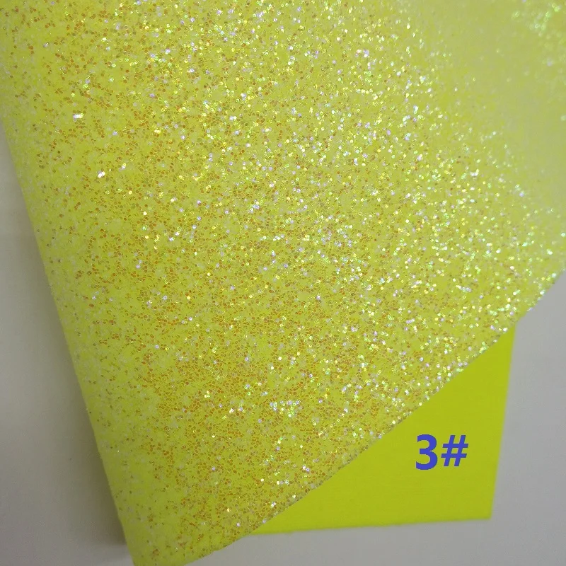 Желтый глиттер ткань с блестками, облачно хлопок ткань листы для лука A4 21x29 см мерцание XM955 - Цвет: 3