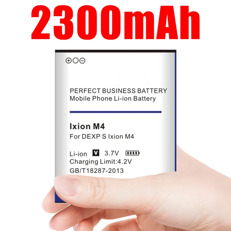 Высококачественный аккумулятор 2300 мАч Ixion M4 для Dexp S &quotM 4&quot | Мобильные телефоны и