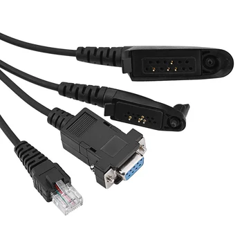 

SOONHUA Universal RIB-Less Programming Cable 5In1 Programming Cables For Motorola GP300/GP88S/GP328/GP328PLUS​ Walkie Talkie
