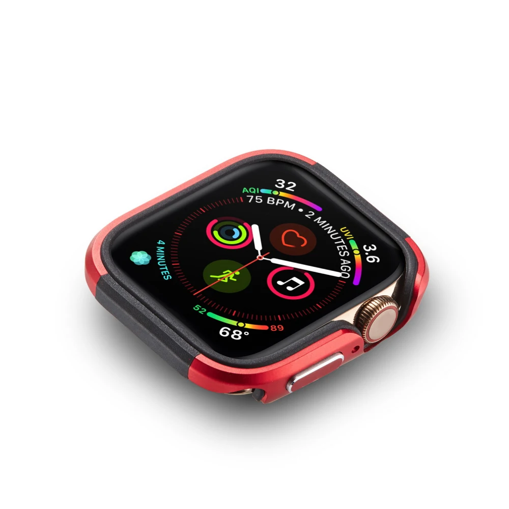 Чехол для Apple Watch Series 5 4 TPU+ металлический защитный чехол из алюминиевого сплава для iWatch 40 44 мм Рамка 40 мм 44 мм бампер оболочка