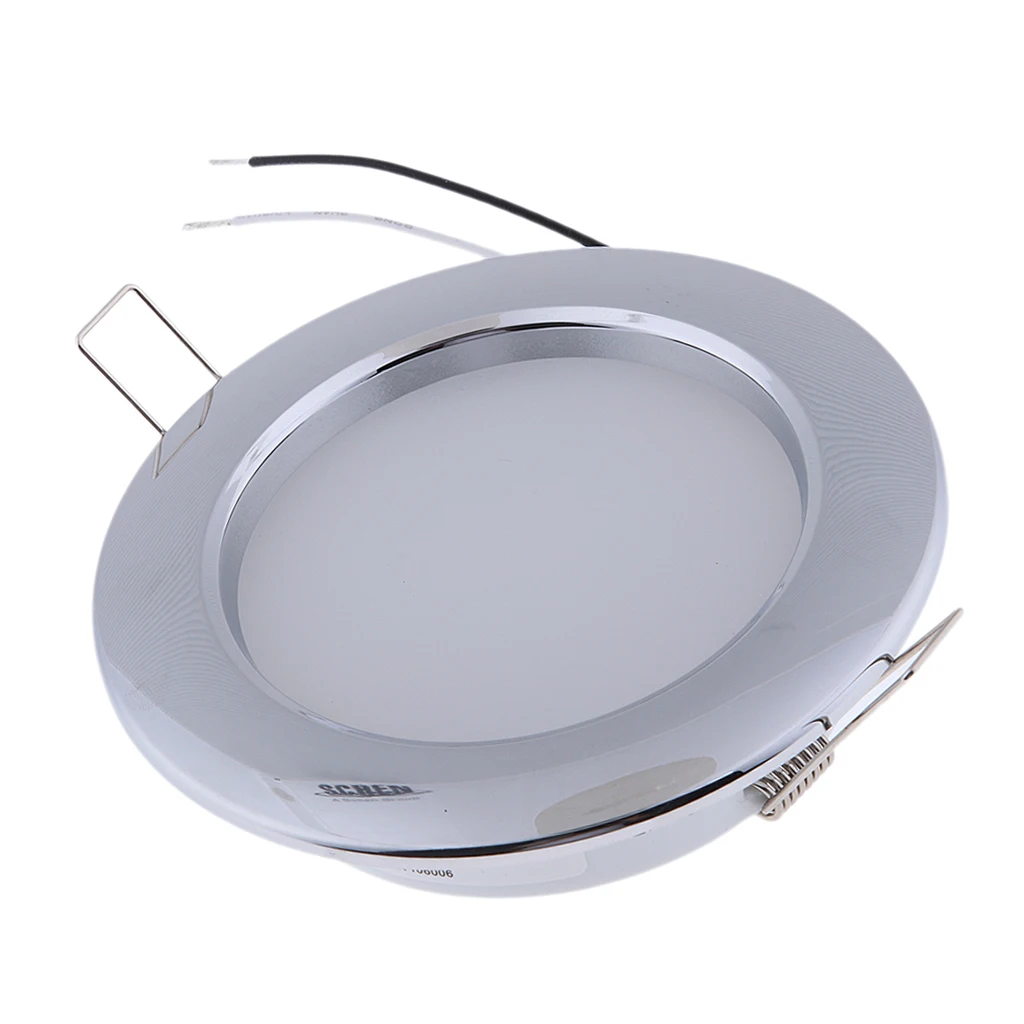 4.5 inch DC 24V LED RV Recessed Ceiling Dome Light 4.5W Marine Boat Interior Lighting for Camper RV Trailer Yacht (Cool White)