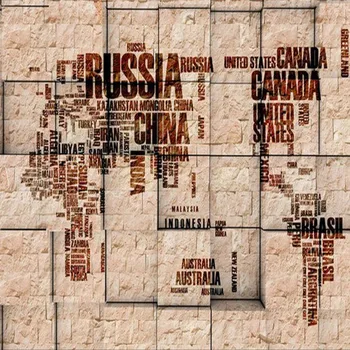 

Dropship Custom Mural Bedroom Living Room TV Backdrop Wallpaper KTV European Style World Map Sailing Yacht Mural Wall Paper