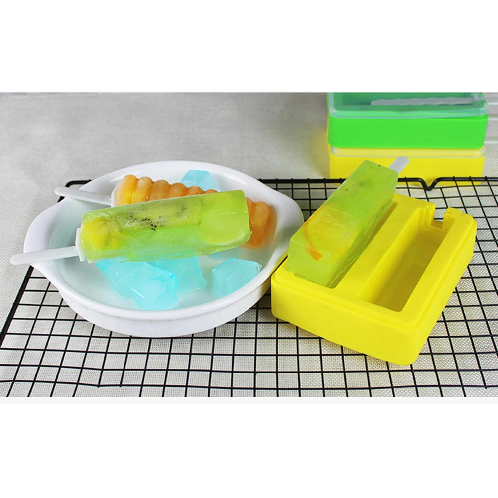 Силиконовый самодельный лед формы для крема с крышками кубиками Popsicle домашние инструменты для детей и взрослых удобно сделать