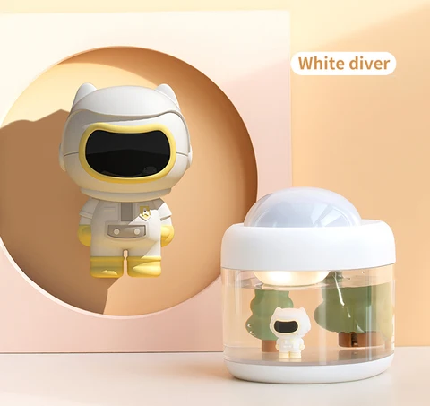 Lamp Wireless Air Humidifier USB Portbale 2000mAh Battery Rechargeable Projector Umidificador Aroma Humidificador