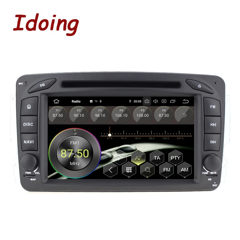 Idoing 7 "2 din Andriod 9 0 Автомобильный видео DVD мультимедийный плеер для Mercedes Benz W209/203 PX5