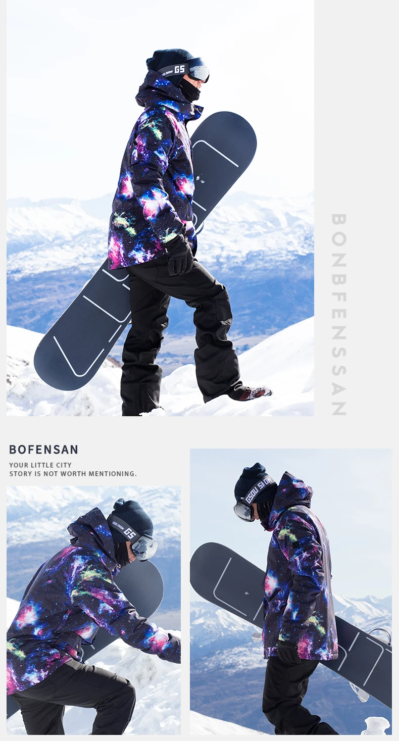 Лыжный костюм для мужчин сноуборд куртка+ горные лыжные штаны водонепроницаемые дышащие уличные зимний Сноубординг теплые зимние наборы