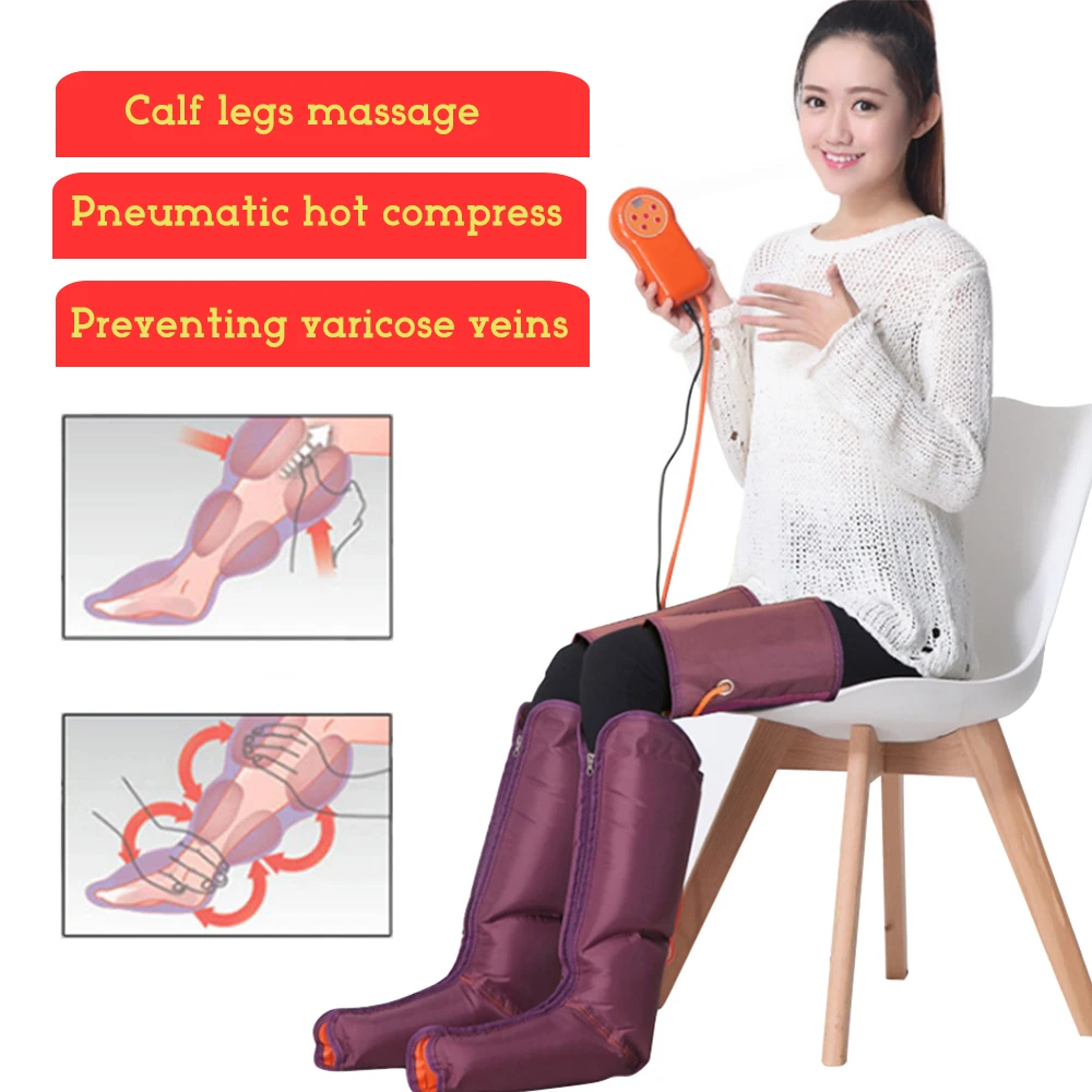 

Electric Air Compression Leg Massager Relaxation Foot Massage Machine Wraps for Body Legs Ankles Calms Tired Soothes Muscle