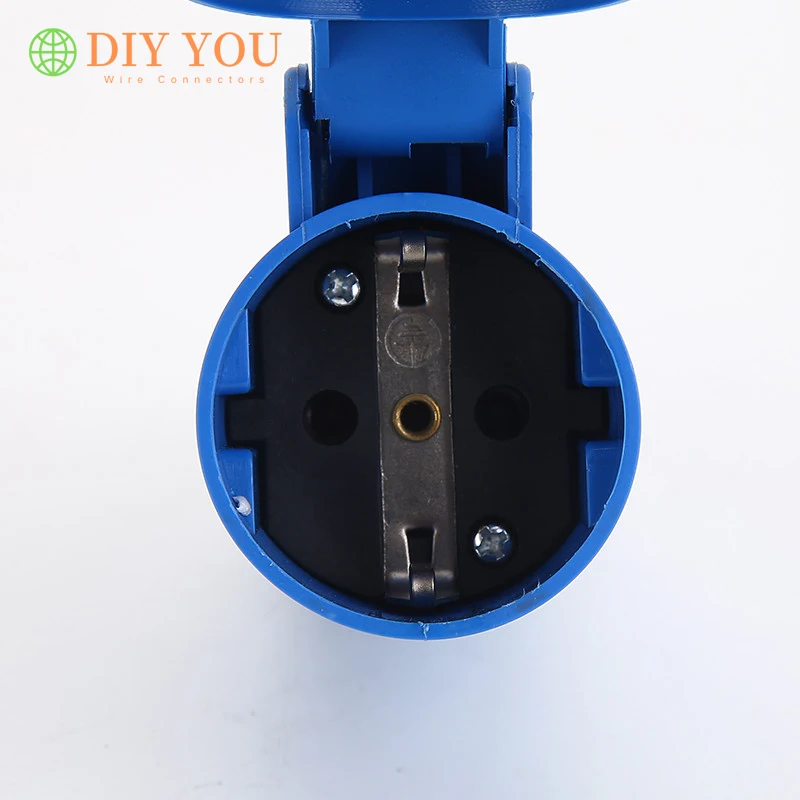 Power Plugs 16A 220V-240V 2P + E IP44 European specifications air conditioning Industrial Plug Socket cable Electric Power Connector