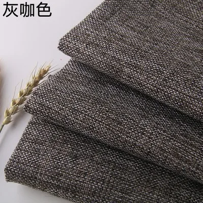 Темно-серый с покрытием Linen тканевая диванная Подушка Ткань Инструменты для шитья "сделай сама" ткань льняная смешанная ткань обивка 5" в ширину на mete - Цвет: gray coffee