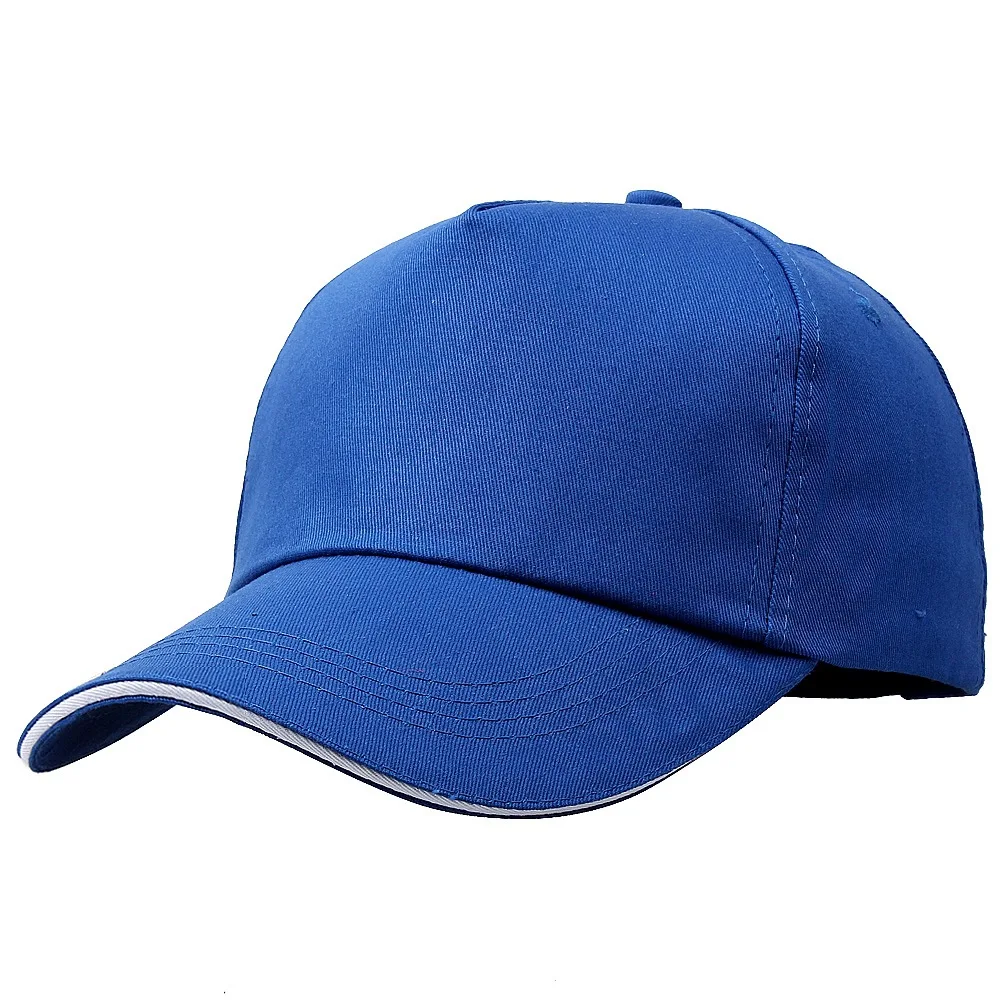 

Thick Cotton Light Body Solid Color Advertising Cap Baseball Cap Brim Hat Sun Protection Hat Sun Hat Customized Processing Custo