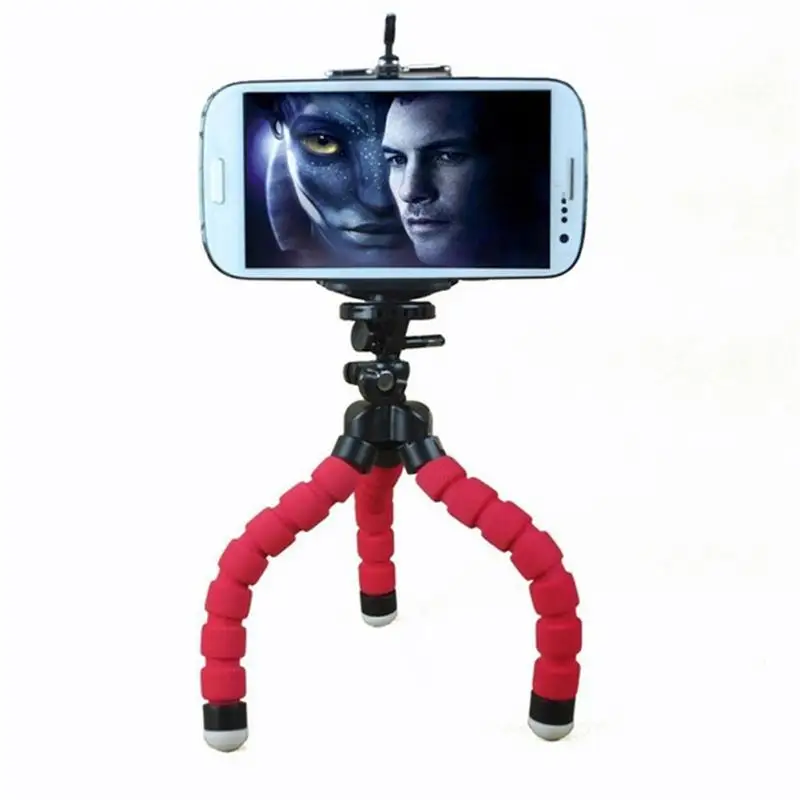 Stable Bracket for Handheld Camera 3 Legs Base ABS Phones Stand Mini Portable Support Flexible Sponge Tripod Cell Phone Holder wooden phone holder