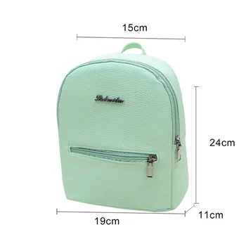 

DIHOPE High Quality PU Leather Women Backpack Casual Small Packet Preppy Backpacks Girls Ladies Rucksacks Female mochila
