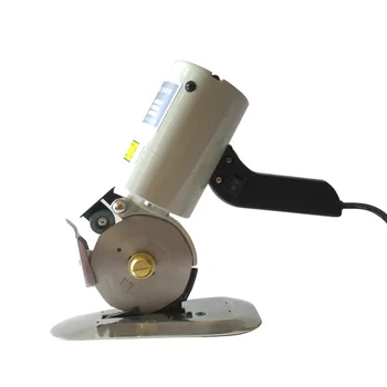 

Round Knife Cutting Machine 220V Semi-automatic High Speed Low Noise High Quality Electric Cloth Trimming Pulley Base Scissors