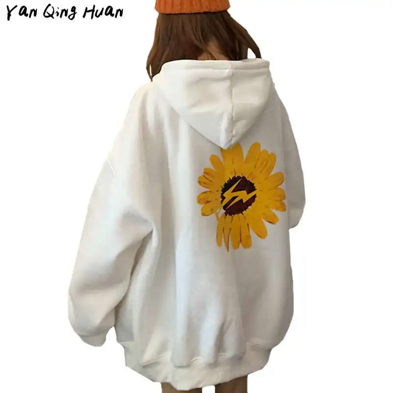 womens sunflower hoodie