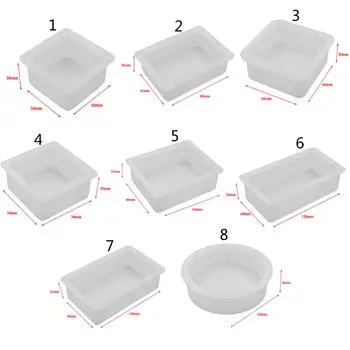 

Pressed Flower Silicone Mold Square Round Cubic Epoxy Resin Molds Jewelry Tools