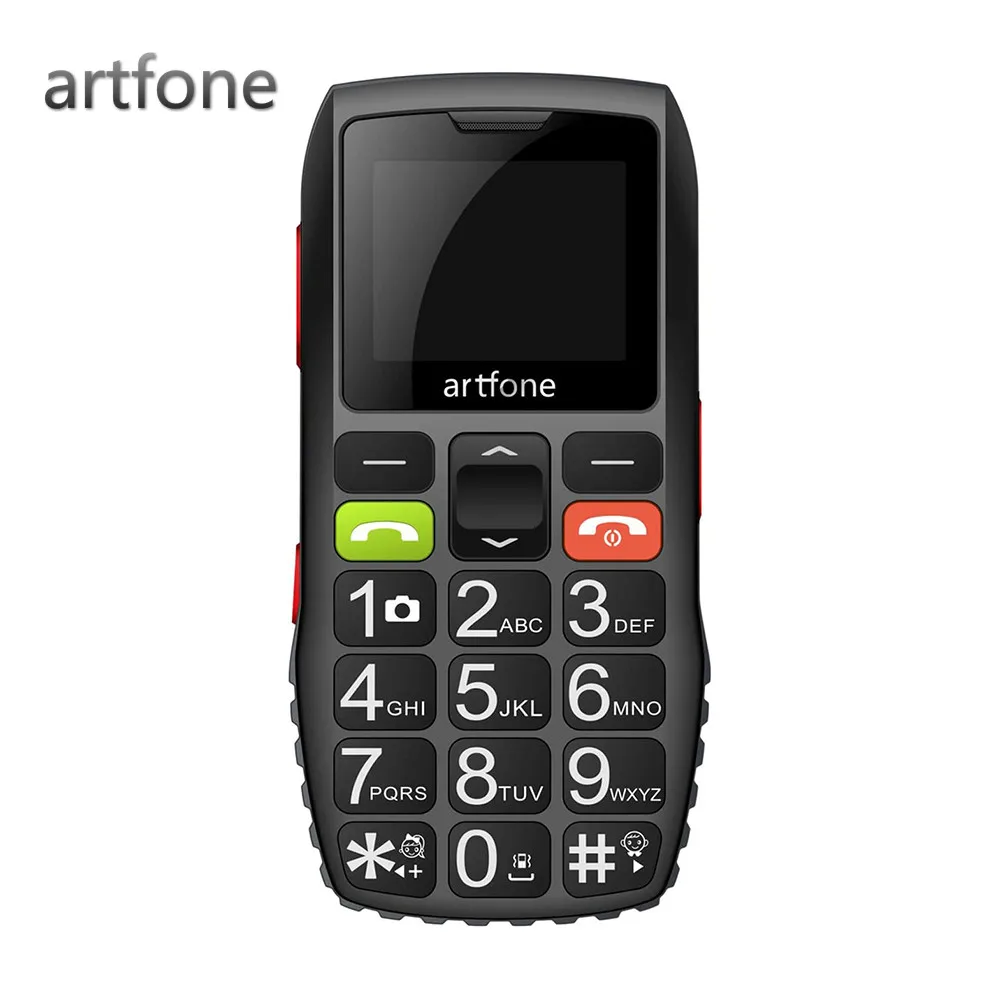 

Artfone C1 Big Button Mobile Phone for Elderly, Unlocked Senior Mobile Phone With SOS Emergency Button,1400mAh Battery(2G)