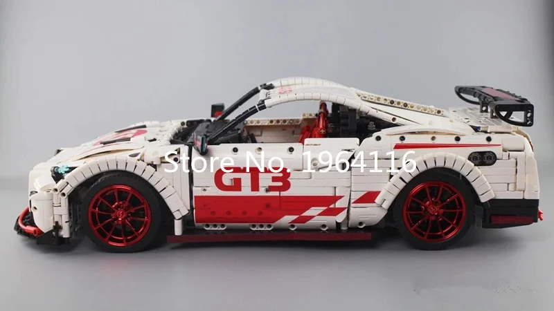 Новинка 23010, серия Technic, GT-R Nismo, модель спортивного автомобиля, набор строительных блоков, классические MOC-25326 игрушки для детей