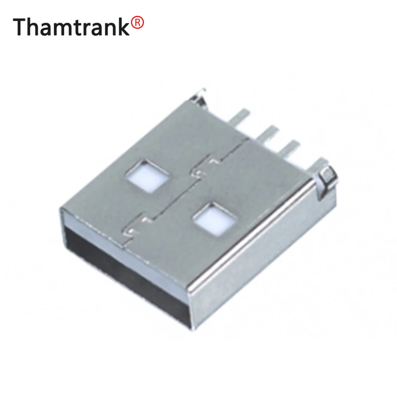 100 шт./лот короткий USB2.0 AM SMT разъем USB A-type штекер пластина Тип PCB адаптер |