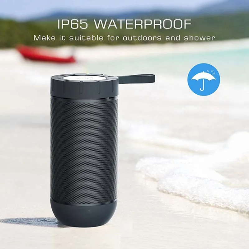 Водонепроницаемый Bluetooth динамик беспроводной портативный Открытый 12 Вт 360 градусов превосходный звук двойные драйверы двойной пассивный радиаторы