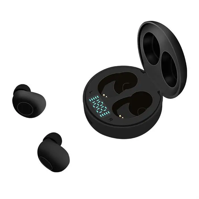 Bluetooth-гарнитура, беспроводные Спортивные Мини наушники-вкладыши, 35 мА/ч, наушники IPX5 V5.0 с цифровым дисплеем, да, 250 мА/ч