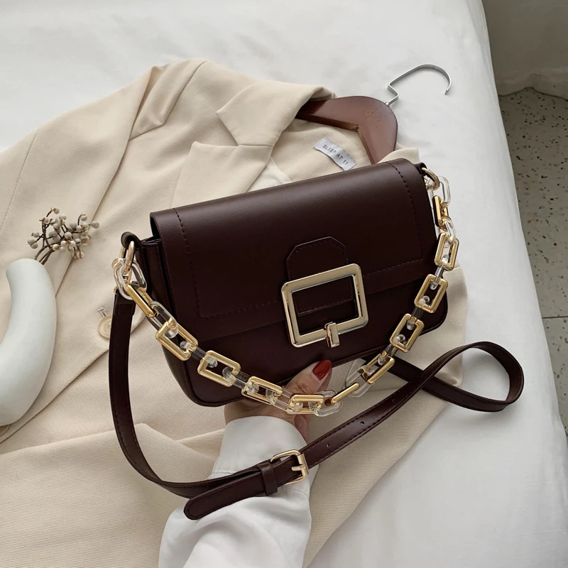 

YL Vintage Square Armpit Bag 2020 Fashion New High Quality PU Leather Women's Designer Handbag Travel Shoulder Messenger Bag