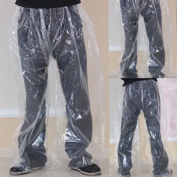 

1PC Raincoats Transparent Disposable Rain-Proof Pants Portable Outdoor Travel Motorcycle Cycling Bike Rainwear Rain Covers Z0318