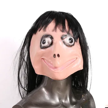 

Scary Mask Halloween Party Props Death Game momo Halloween Mask Cosplay Horrible Latex Masks