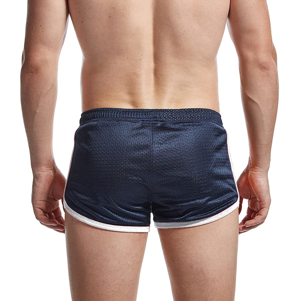 AIMPACT Mens Running Shorts Mesh Retro Gym Workout Athletic Booty Shorts with Liner (45)