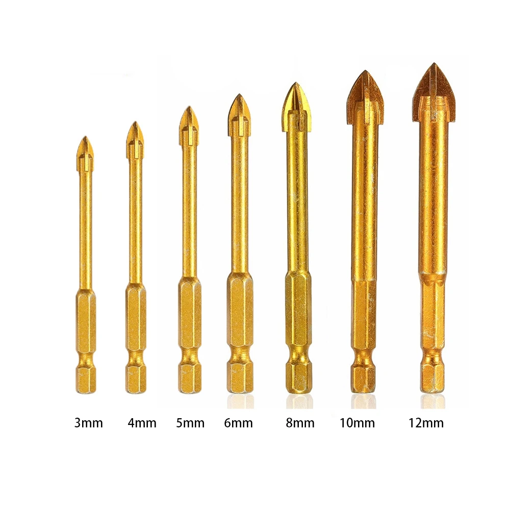 Сверло DAYFULI с шестигранным хвостовиком титановое вольфрамовое сверло