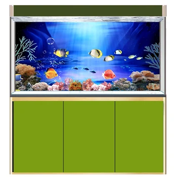 

[JQ-0024] Fish Tank Background HD Ocean Series Aquarium Sticker Mural Decoration Painting Pattern Size Can Be Customized