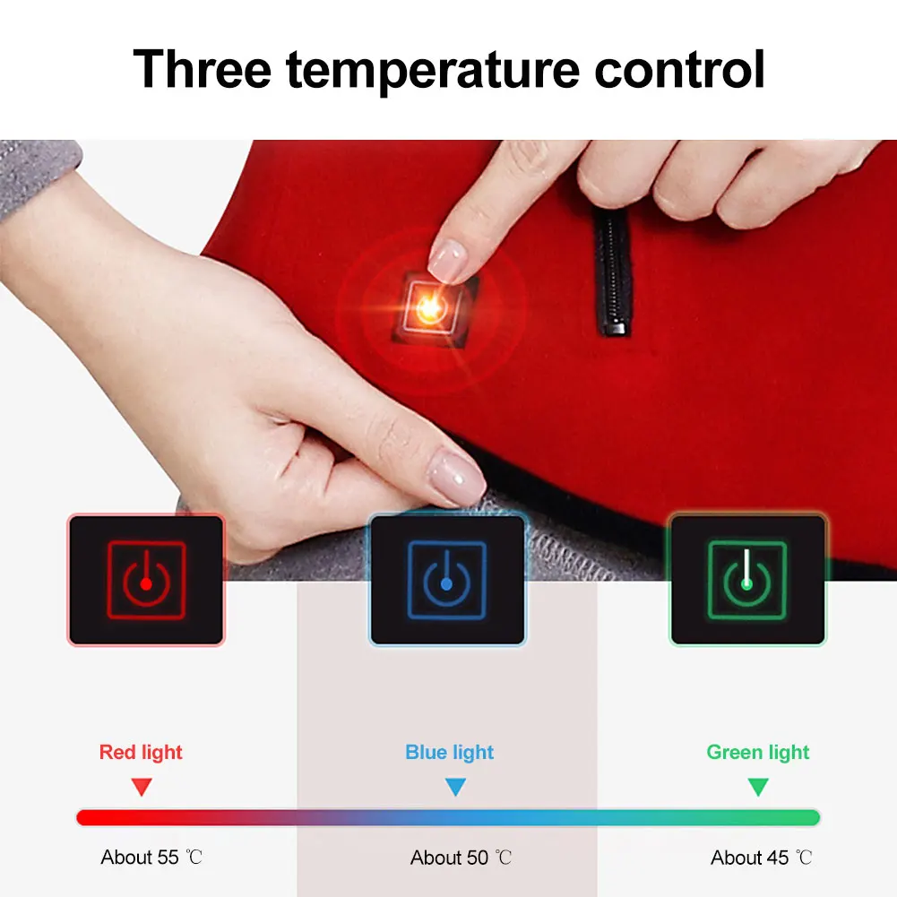 Baratos 2019 nuevo invierno USB Chaleco de calentamiento infrarrojo ropa térmica eléctrica chaleco para mujeres hombres al aire libre Camping ciclismo