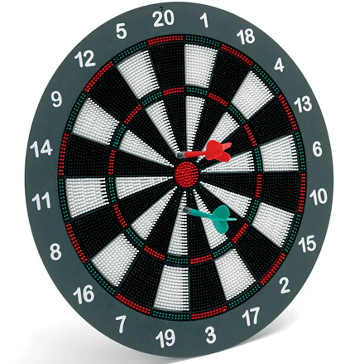

Ub aia 16-Inch Safe Soft Dart Plate Dartboard Soft Silcone Head Darts Set Children Abdominal Exercising Band 6 Darts