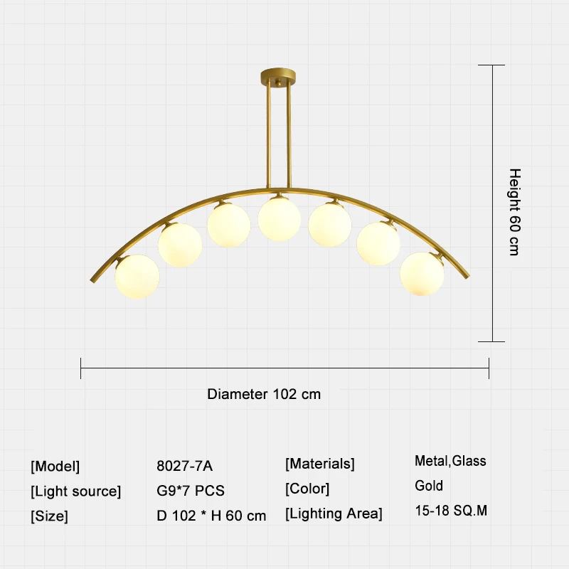 7 light white Роскошное Простое жемчужное ожерелье, люстра для лобби, стеклянная художественная лампа для гостиной, модель выставочного зала, индивидуальные лампы - Цвет абажура: 7 light white