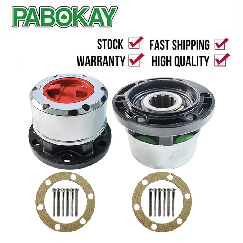 2 pieces x FOR JEEP Station Pick Up C101 Commando Gladiator Wagoneer Cherokee Scout Free Wheel locking hub B031HP AVM401HP |