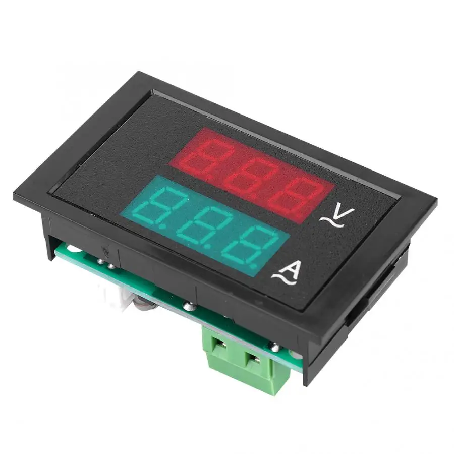 Вольтметр амперметр измеритель напряжения двойной дисплей AC 80V 300V 0 100A