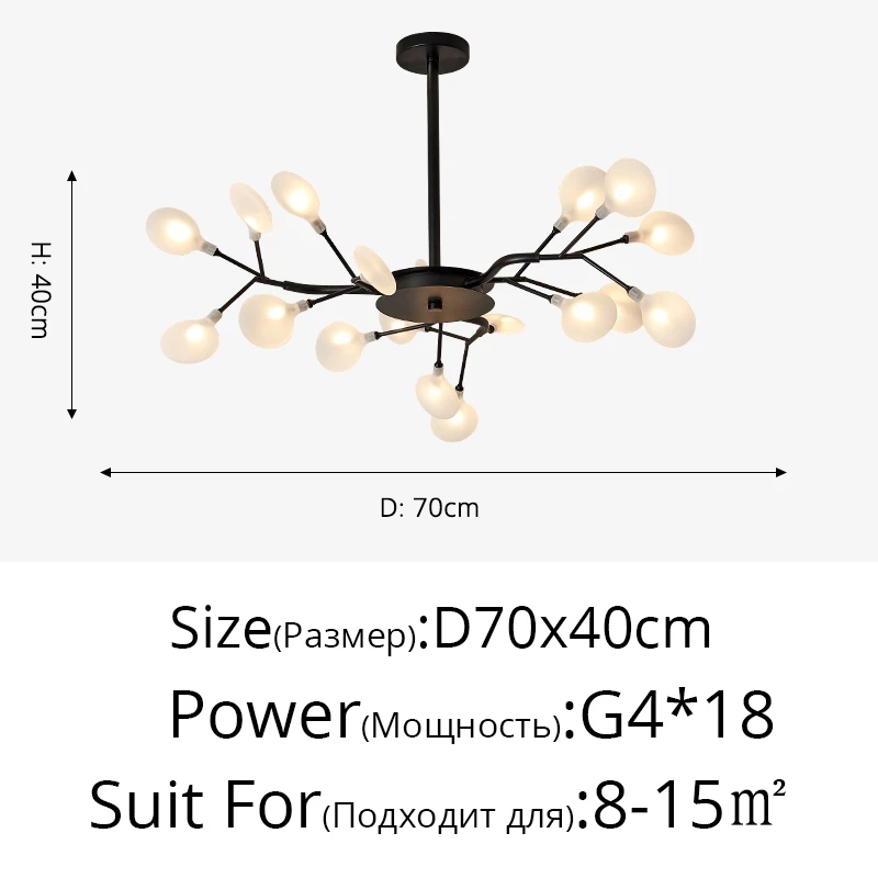 antler chandelier Nordic Living Room Chandeliers Simple Modern Home Atmosphere Dining Bedroom Lamp New Firefly Ceiling Decoration Light Fixture shell chandelier Chandeliers