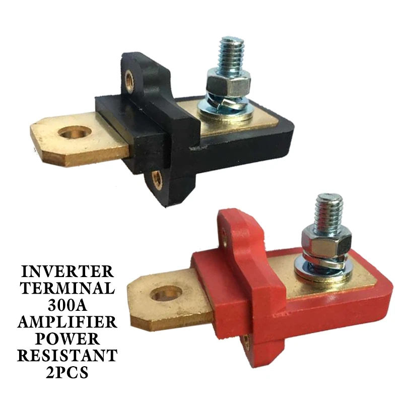 2 шт. Соединители Клеммы настоящая медь клемма инвертора 300A усилитель устойчивые к электрооборудованию запчасти