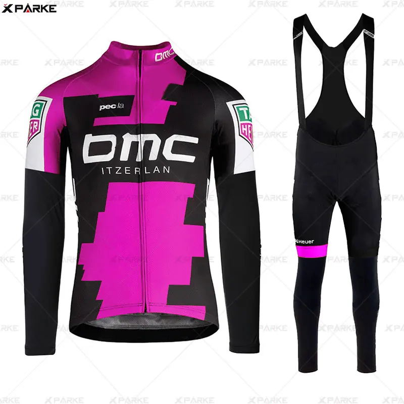 Весна Pro Team bmcing Велоспорт Джерси осень Mtb Одежда для велоспорта Лето длинный рукав Триатлон горный велосипед нагрудник брюки набор