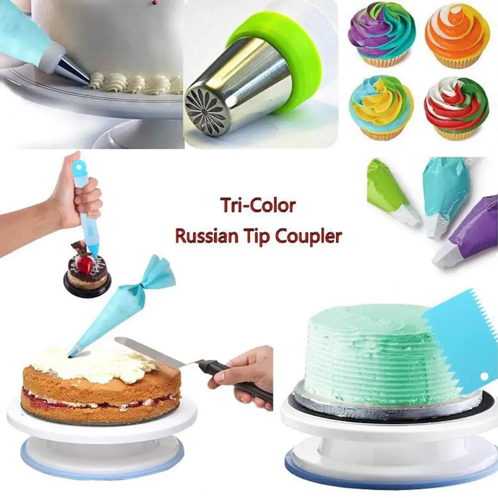 IdealHouse Противоскользящий 128 шт./упак. поворотный стол для торта набор Fondant(сахарная) инструмент Кухня Десерт Формы для выпечки поставки