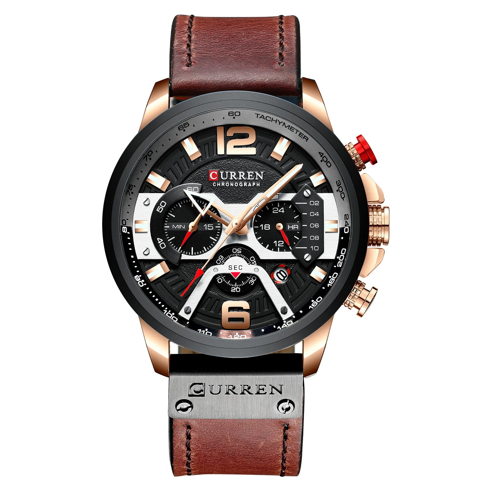 CURREN Casual Sport Watches for Men Blue Top Brand Luxury Military Leather Wrist Watch Man Clock Fashion Chronograph Wristwatch