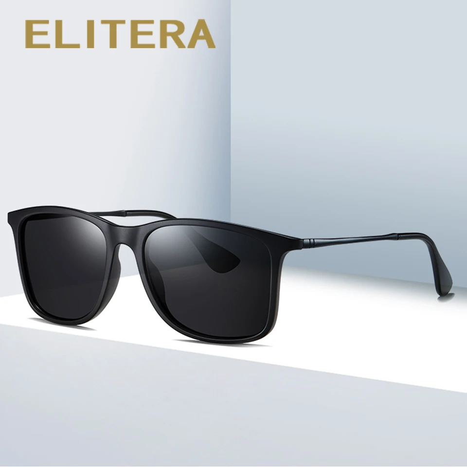 ELITERA фирменный дизайн поляризованные солнцезащитные очки для мужчин и женщин для вождения квадратный Стиль Солнцезащитные очки Мужские UV400