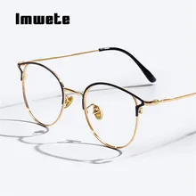 Imwete классические очки против голубого излучения, оправа для женщин, кошачий глаз, оптические очки для близорукости, оправы для компьютерных игр